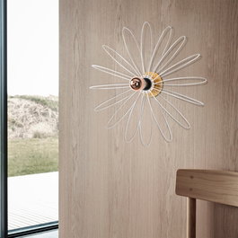 Opviq Aplique de Pared Flor Blanco